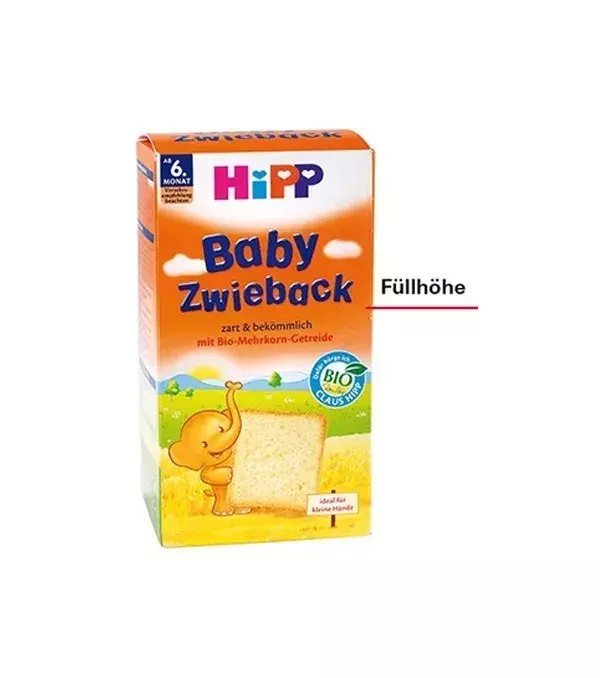 Die Anzahl ist angegeben, jedoch ist unklar, wie groß die Zwieback wirklich sind.