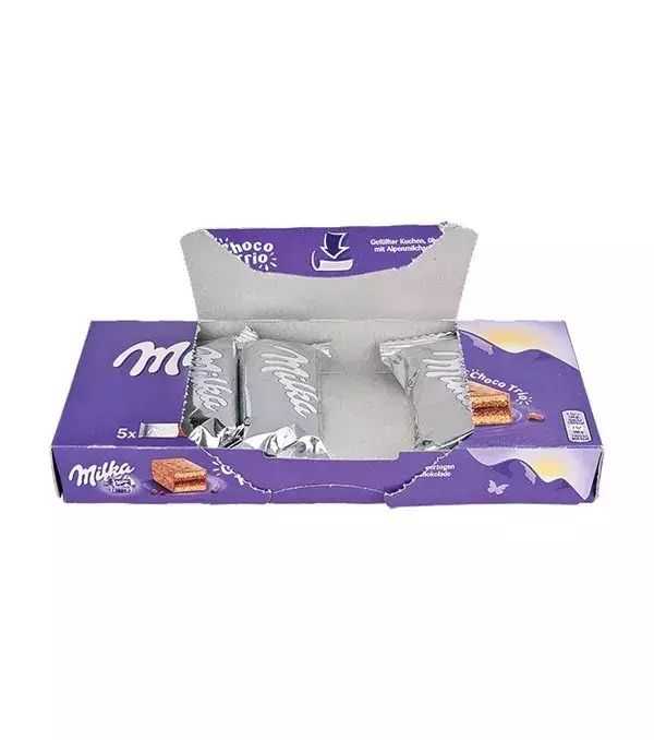In diese Kuchenpackung von Milka hätte ein ganzer Kuchen mehr reingepasst!
