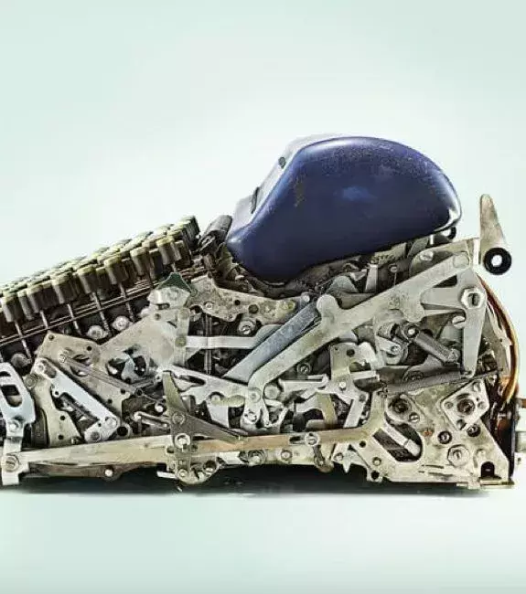 Eine Schreibmaschine