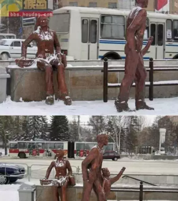 In großer Form diese Statue!