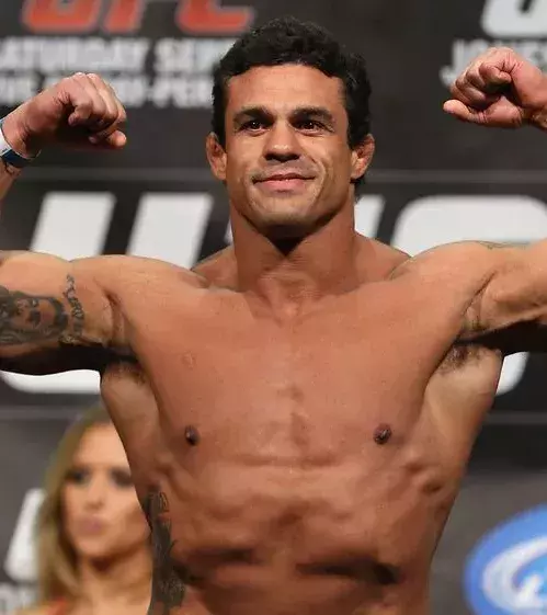 Hier der Brasilianer auf seinem Weg zum Titel im Jahr 2013: Ein Sieg gegen Luke Rockhold.