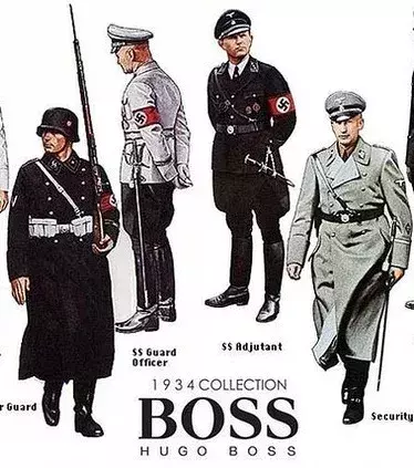 Hugo Ferdinand Boss trat 1931 der NSdAP bei und trug zur Produktion der Nazi-Uniformen bei