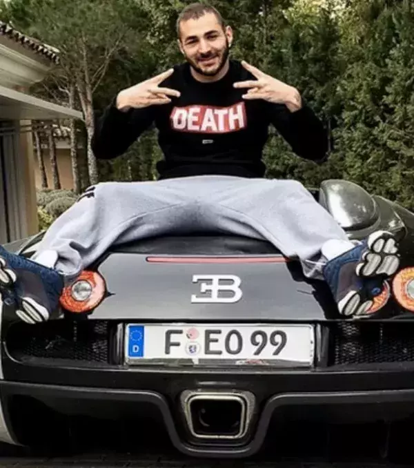 Karim Benzema muss für seinen Bugatti Veyron Pur Sang 10h57min42sek spielen