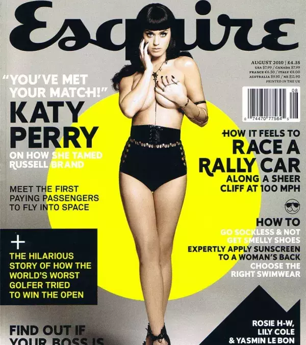 Katy Perry auf dem Cover von Esquire