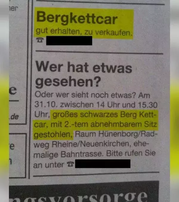 Lustige Kleinanzeigen: Da haben sich aber zwei gefunden!