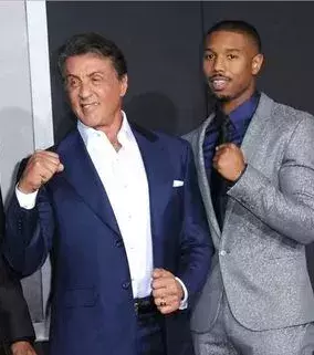 Sylvester Stallone und Michael B. Jordan