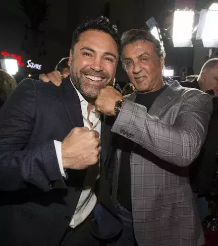 Sylvester Stallone und Oscar de la Hoya
