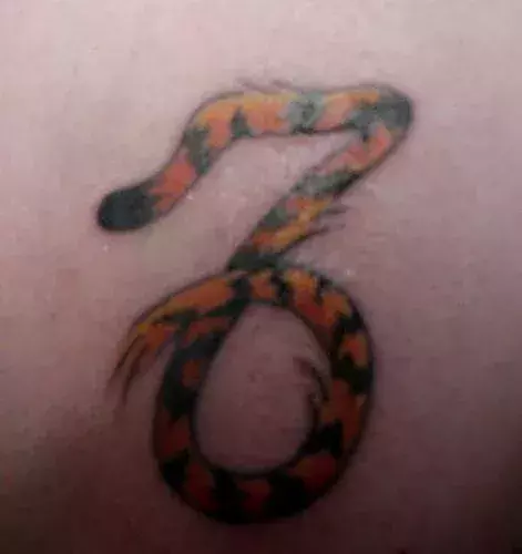 Tattoo des Buchstaben Z auf dem Arm