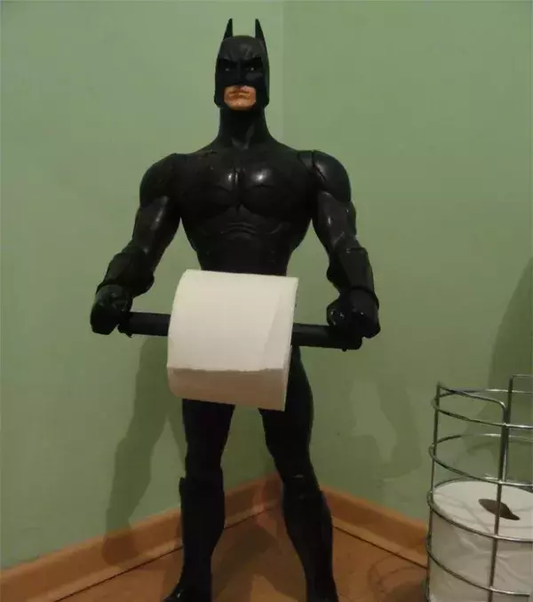 Verrückte Klopapier-Halter: Batman-Klopapierhalter