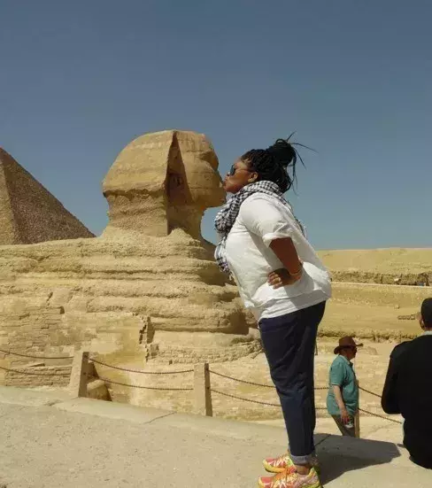 Und ein Küsschen für die Sphinx