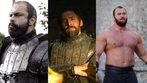 „Der Berg“ („"Game of Thrones") wird nach Conan Stevens von Ian Whyte und Hafþór Björnsson gespielt 