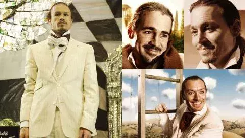 Heath Ledger folgen in der Rolle des Tony ("Das Kabinett des Doktor Parnassus") Johnny Depp, Jude Law und Colin Farrell 