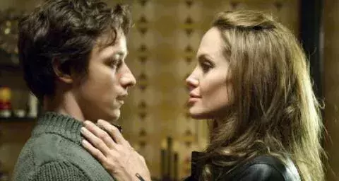 James McAvoy und Angelina Jolie in "Wanted"