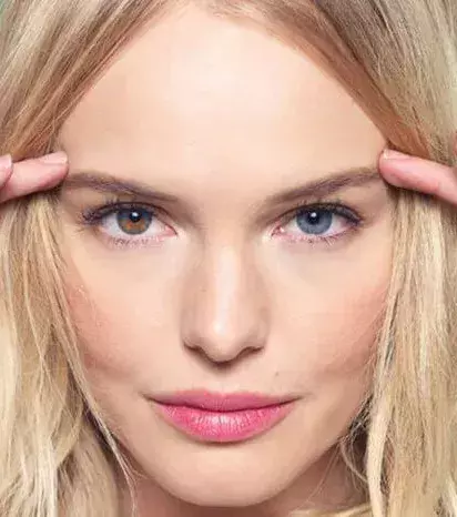 Kate Bosworth hat auch unterschiedliche Augenfarben: Eins ist braun, eins ist blau