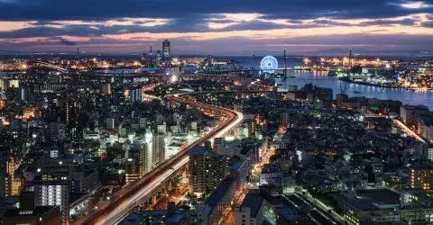 10. Osaka in Japan, 19.165.340 Einwohner