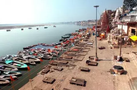Die Ufer des Ganges, Varanasi (Indien)