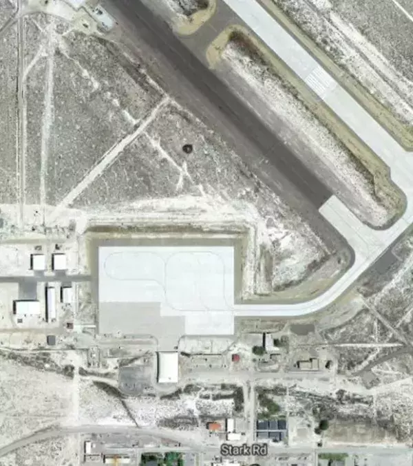 Geheime Orte bei Google Maps: Dugway Proving Ground, Utah, USA. Auf dieser Militärbasis werden angeblich Drohnen getestet. Vom Michael Army Airfield sind nur Umrisse zu erkennen.