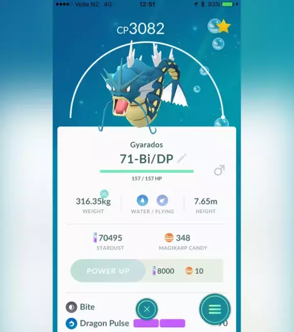 1 - Ein Icon soll anzeigen, ob das Pokémon gefangen wurde, durch Eier erhalten worden ist, etc.