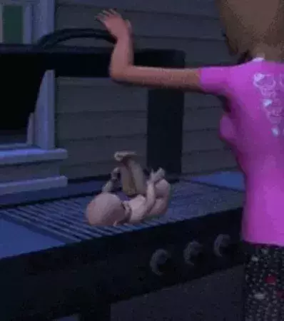 2. Babys an nicht ganz ungefährlichen Orten ablegen