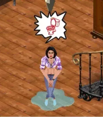 5. Die Sims daran hindern, aufs Klo zu gehen, damit sie sich in die Hose machen