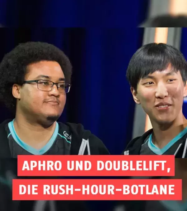 Aphro und Doublelift, die Rush-Hour-Botlane