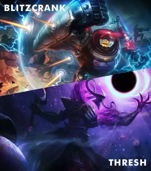 Blitzcrank und Thresh für ohne Ende Gabs