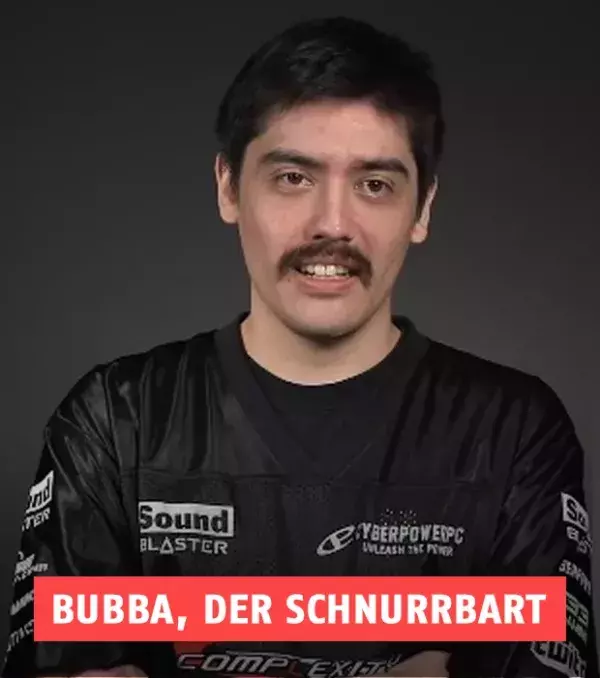 Bubba, der Schnurrbart