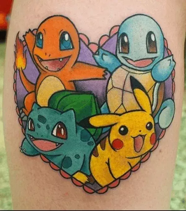 Die Starter-Pokemon mit Pikachu