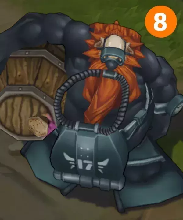 Gragas geteert