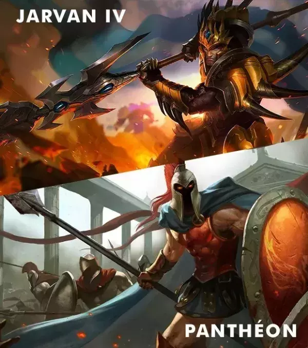 Jarvan IV und Pantheon werden beide mit Ignite gespielt