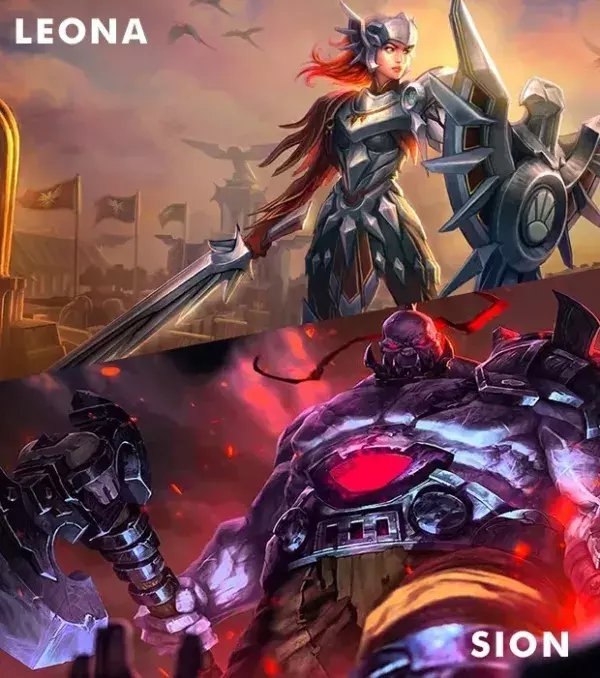 Leona und Sion um CCs zu bringen und Kamikaze Dives auszuführen