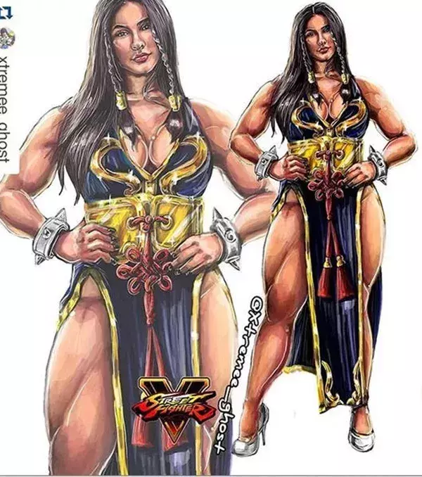 Natascha Encinosa - Ähnlichkeit zu Chun-Li aus Street Fighter