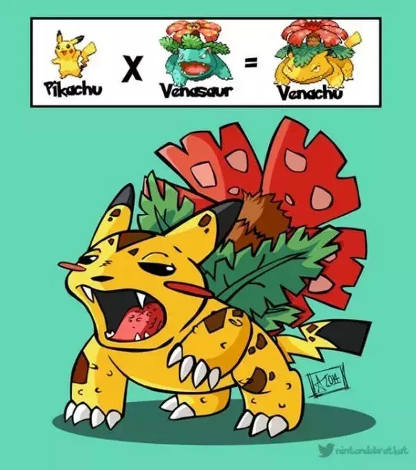 Pikachu x Bisaflor