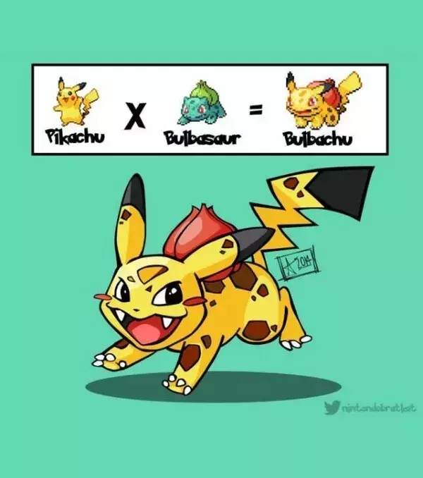 Pikachu x Bisasam