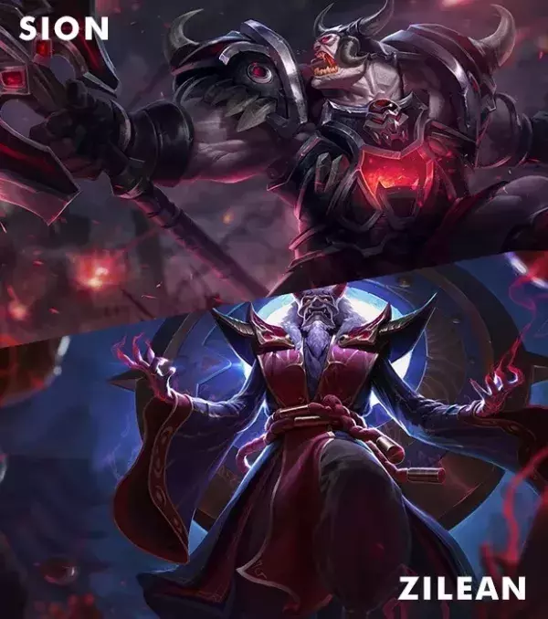 Sion und Zilean um explosive Minions auf die Gegner zu hetzen